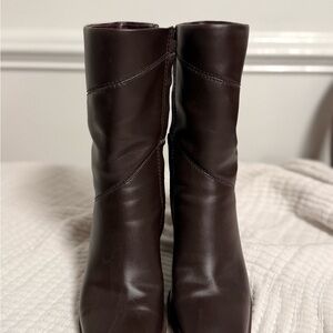 Franco Sarto Dark Brown Heeled Boots